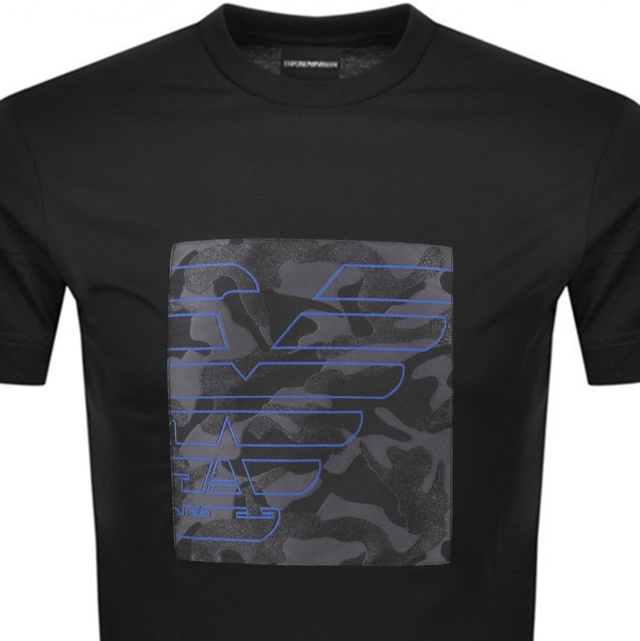 Alternative Image for ProductEmporio Armani Crew Neck Logo T Shirt Black2